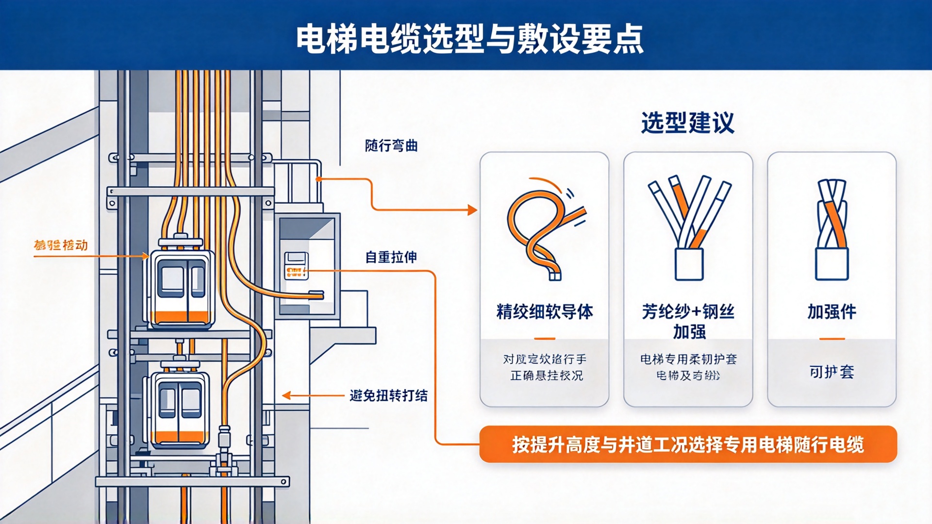 电梯电缆频繁断芯是什么原因？如何选型规避？