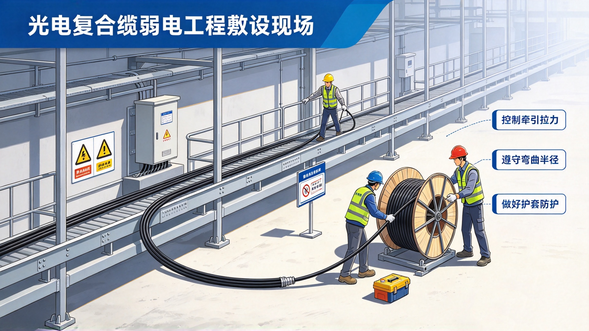 光电复合缆施工难点有哪些？需要注意什么？